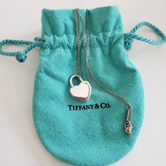 Tiffany & Co. Jewelry Tiffany Co Rare Sterling Silver Padlock Heart